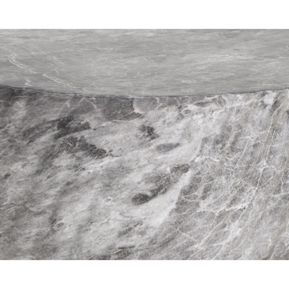 Cara 18.5 X 11.75 inch Marble Look / Grey Outdoor End Table